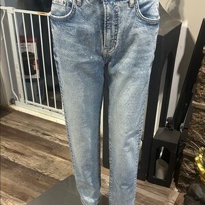Pilcro Light Blue Straight Leg Jeans